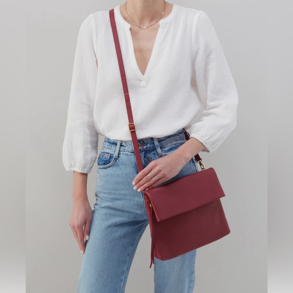 NWT- HOBO- Draft Crossbody- Red Pear